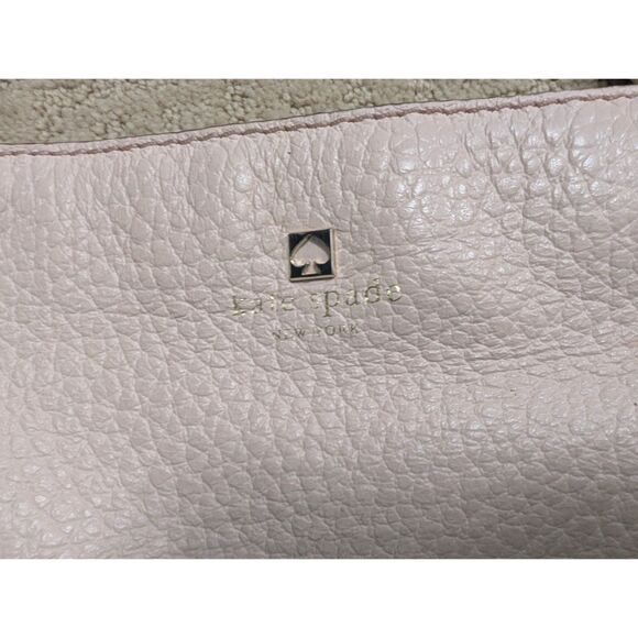 Kate Spade Crossbody Purse Light Pink Pebbled Leather with White Tassel - Picture 2 of 13